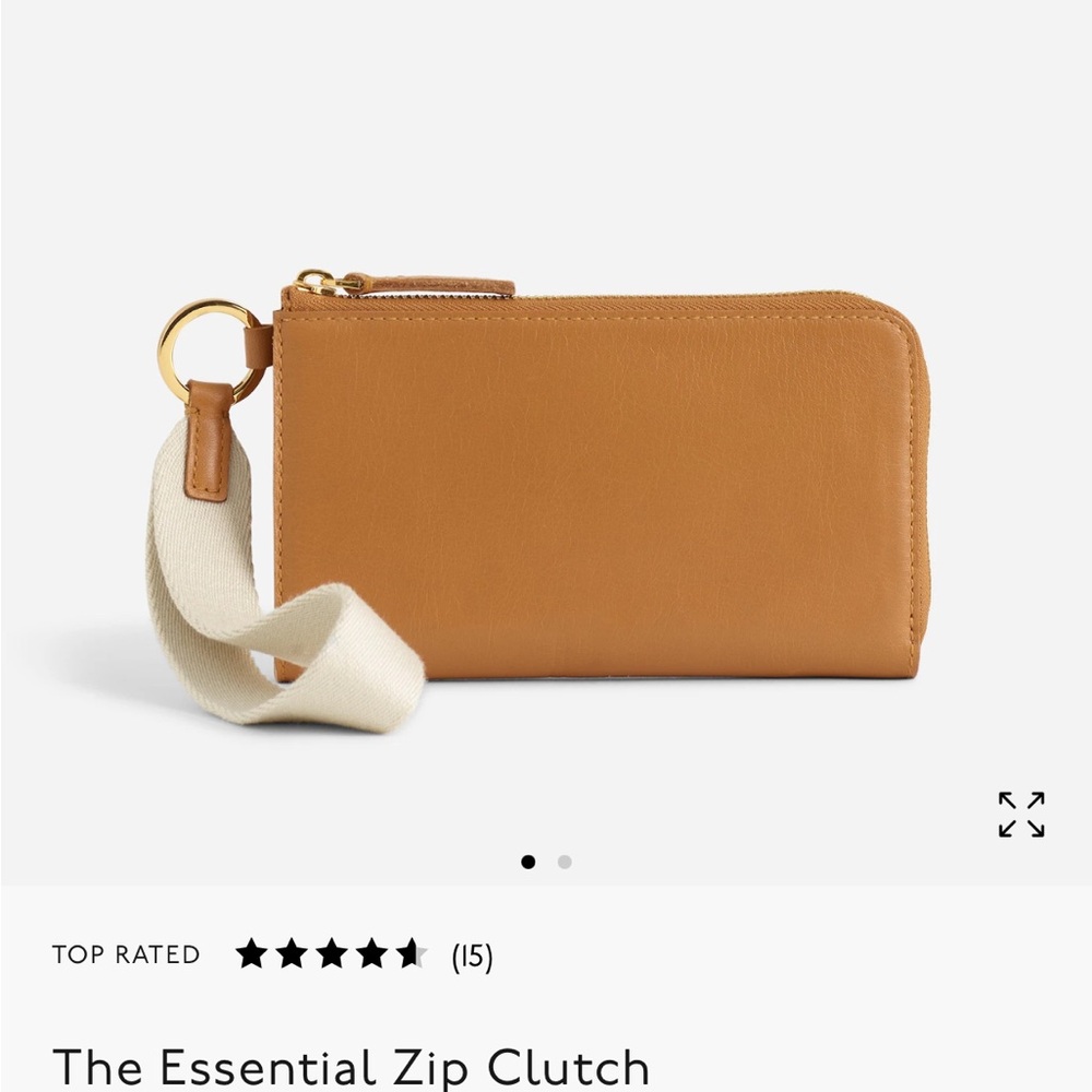 nwt madewell essential zip clutch